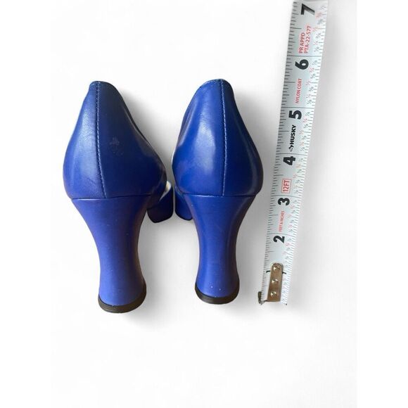 ProXy Vintage LEATHER INSIDE AND OUT Women's Blue Heels Pumps 8.5 Excellent Cond - Picture 5 of 12